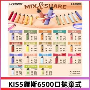 鎧斯KIS5一次性 6500口磁吸式 自由混搭拋棄式電子煙#18個口味#